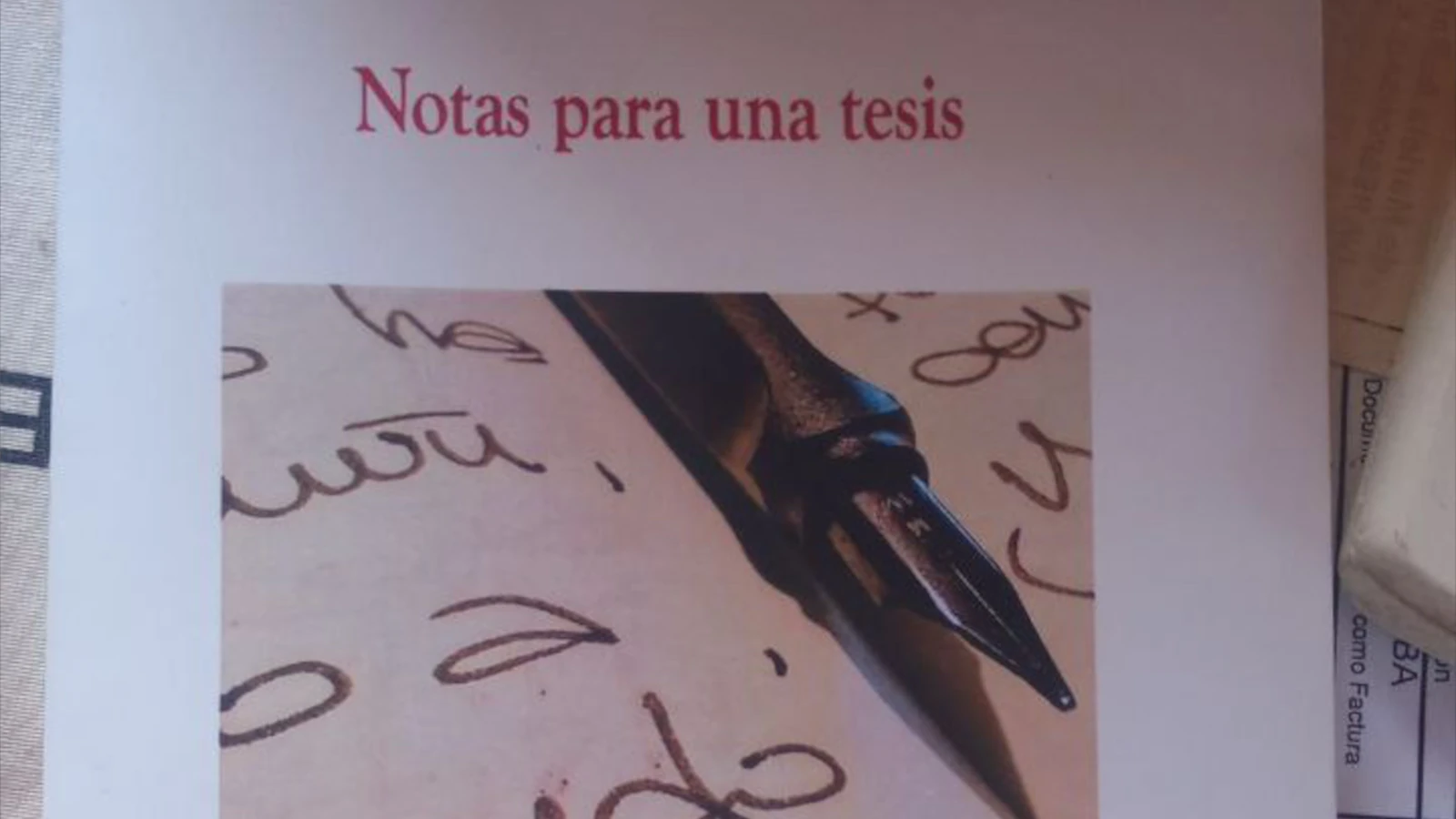 Libro: Notas para una tesis Notas para una Tesis